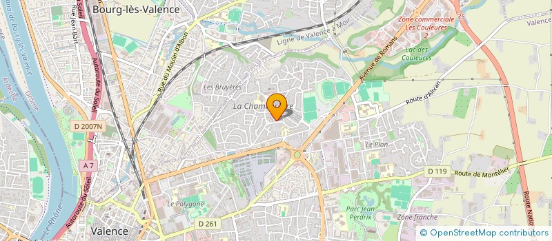 localisation de l'entreprise MONSIEUR ABDELATIF EL HAJOUI  VALENCE