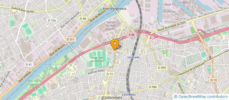 localisation de l'entreprise MONSIEUR ABDELATIF FATNI  COLOMBES