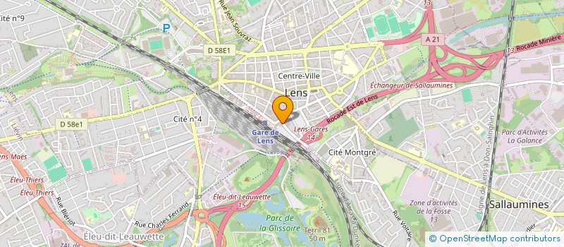 localisation de l'entreprise MONSIEUR ABDELAZISE RABEHI  LENS