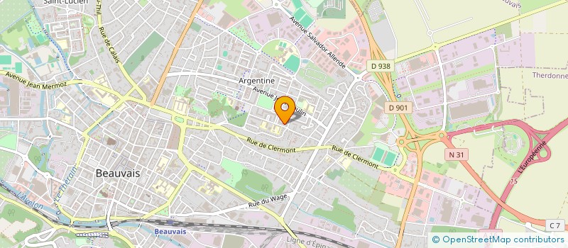 localisation de l'entreprise MONSIEUR ABDELAZIZ ABIDA  BEAUVAIS