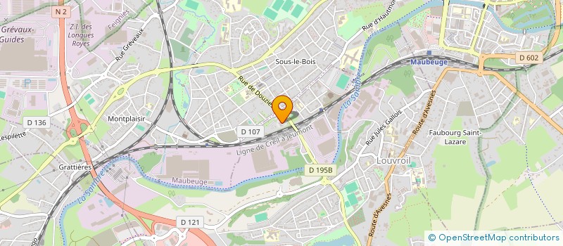 localisation de l'entreprise MONSIEUR ABDELAZIZ BADRI  LOUVROIL