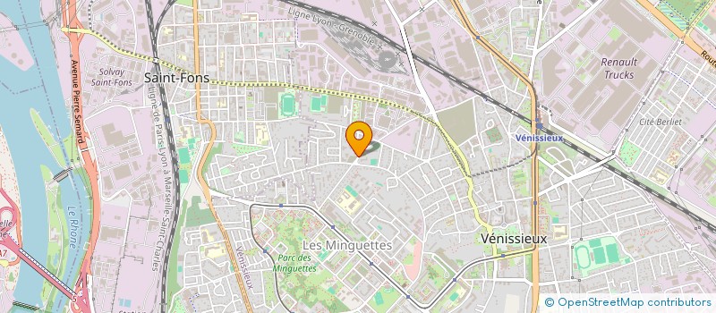 localisation de l'entreprise MONSIEUR ABDELAZIZ BEDOUI  VENISSIEUX