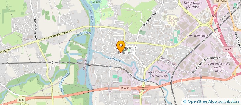 localisation de l'entreprise MONSIEUR ABDELAZIZ BELAID  ANDREZIEUX-BOUTHEON