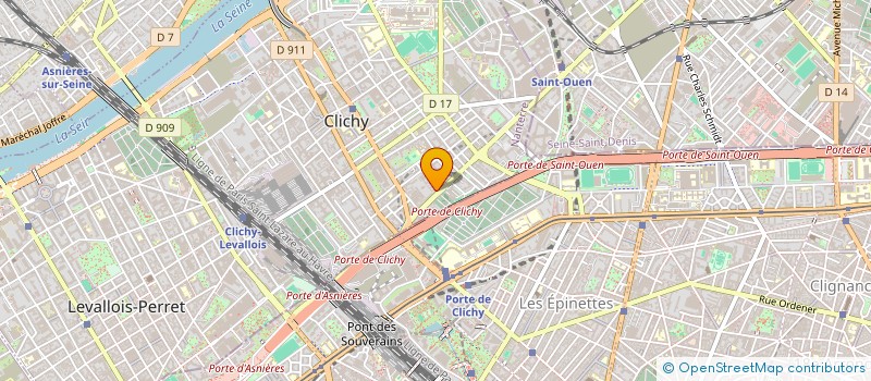localisation de l'entreprise MONSIEUR ABDELAZIZ BENMANSEUR à CLICHY