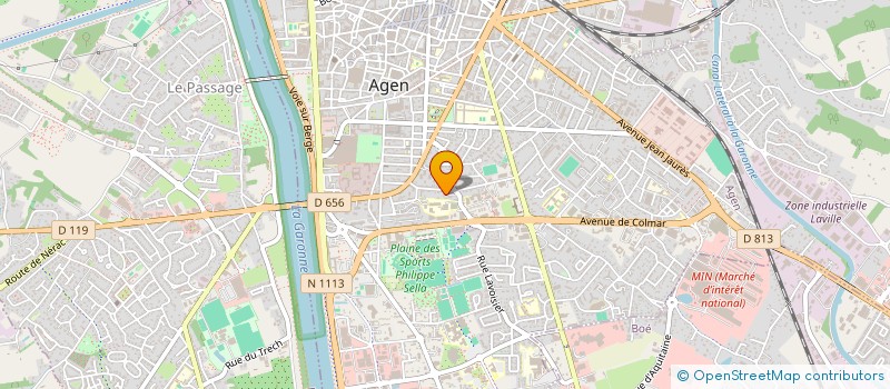 localisation de l'entreprise MONSIEUR ABDELAZIZ BENSAID KHAYROU  AGEN