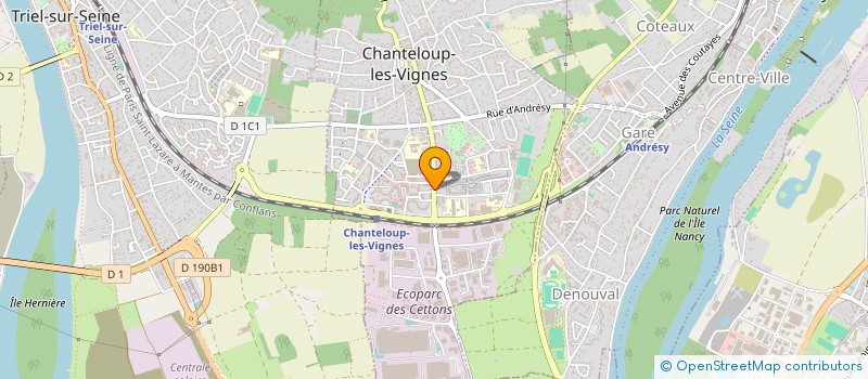 localisation de l'entreprise MONSIEUR ABDELAZIZ BENZERROUK  CHANTELOUP-LES-VIGNES