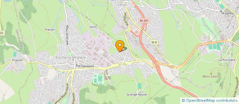 localisation de l'entreprise MONSIEUR ABDELAZIZ BOULEKOUANE  ROCHE-LA-MOLIERE