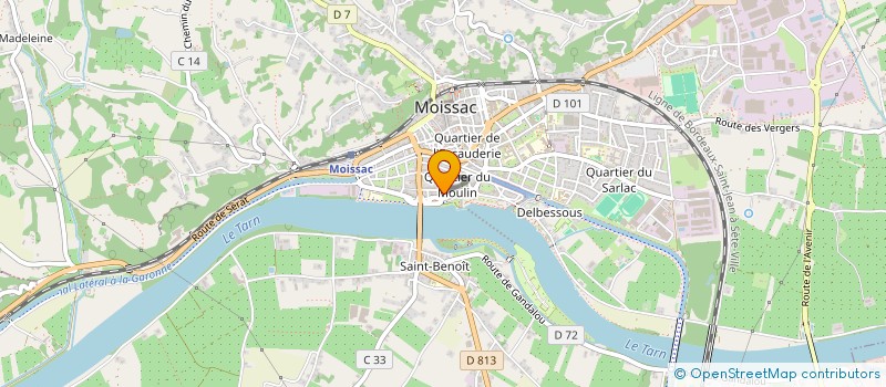 localisation de l'entreprise MONSIEUR ABDELAZIZ BOUSHIME  MOISSAC