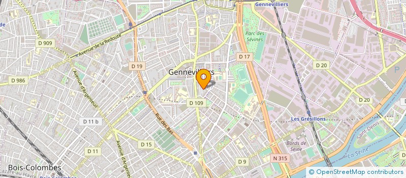 localisation de l'entreprise MONSIEUR ABDELAZIZ CHAABAN à GENNEVILLIERS