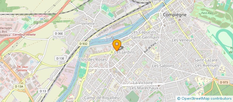 localisation de l'entreprise MONSIEUR ABDELAZIZ CHIKHAOUI  COMPIEGNE