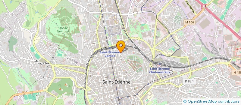 localisation de l'entreprise MONSIEUR ABDELAZIZ CHOUATTAH  SAINT-ETIENNE