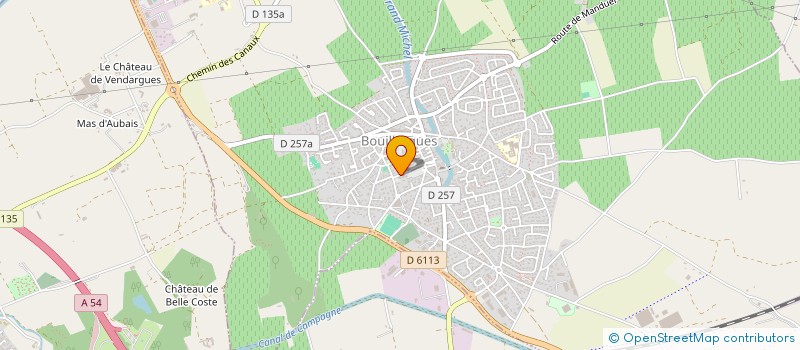 localisation de l'entreprise MONSIEUR ABDELAZIZ COUCOU  BOUILLARGUES