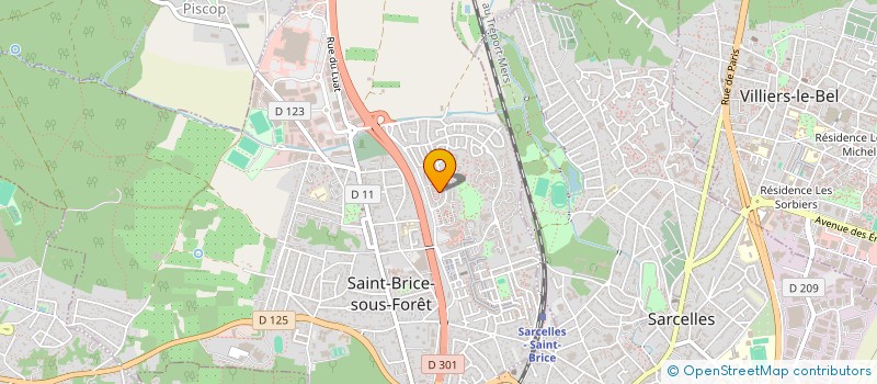 localisation de l'entreprise MONSIEUR ABDELAZIZ DAOUI  SAINT-BRICE-SOUS-FORET