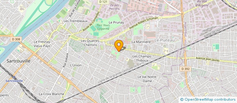 localisation de l'entreprise MONSIEUR ABDELAZIZ DJIBY  SARTROUVILLE