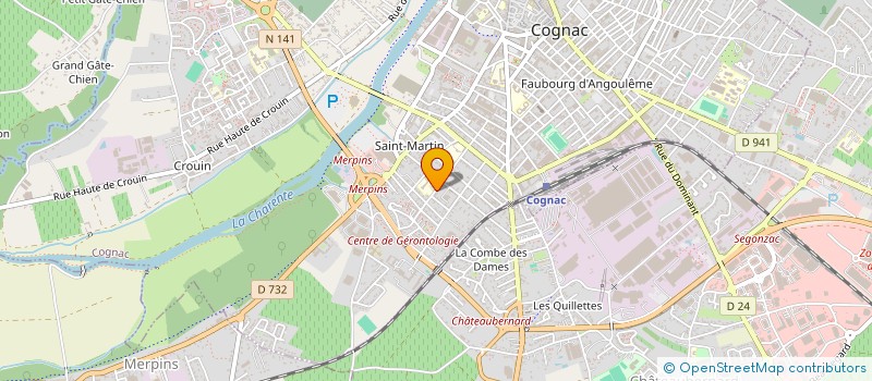 localisation de l'entreprise MONSIEUR ABDELAZIZ DKAKI à COGNAC