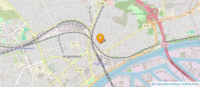 localisation de l'entreprise MONSIEUR ABDELAZIZ EL BOUDRARI  ARGENTEUIL