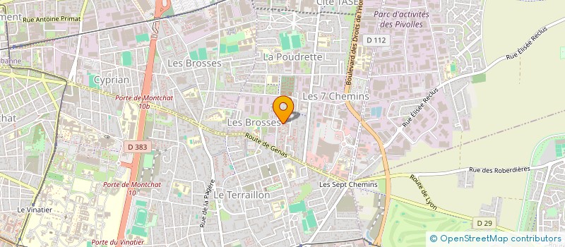 localisation de l'entreprise MONSIEUR ABDELAZIZ EL MOUSSADDAK  VAULX-EN-VELIN