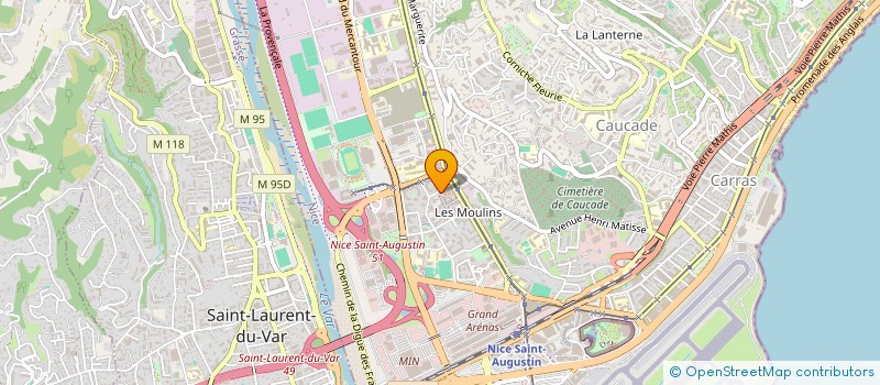 localisation de l'entreprise MONSIEUR ABDELAZIZ ENJOUMI à NICE