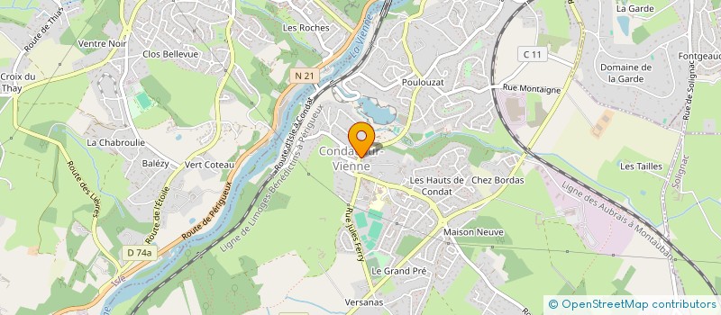 localisation de l'entreprise MONSIEUR ABDELAZIZ ENNOUNI à CONDAT-SUR-VIENNE