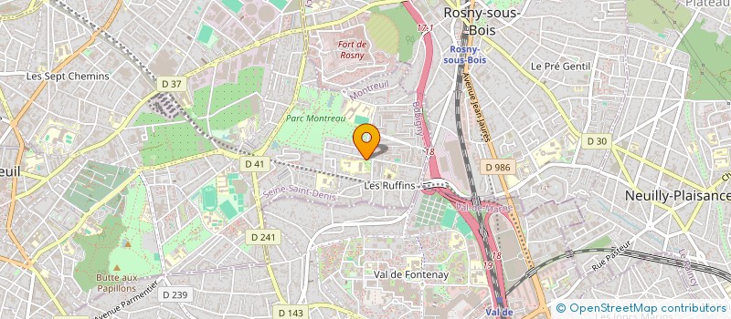 localisation de l'entreprise MONSIEUR ABDELAZIZ GAICHE  MONTREUIL