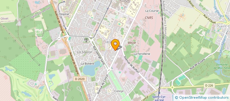 localisation de l'entreprise MONSIEUR ABDELAZIZ GHAFFOUR  ORLEANS