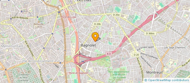 localisation de l'entreprise MONSIEUR ABDELAZIZ GUERROUJ à BAGNOLET