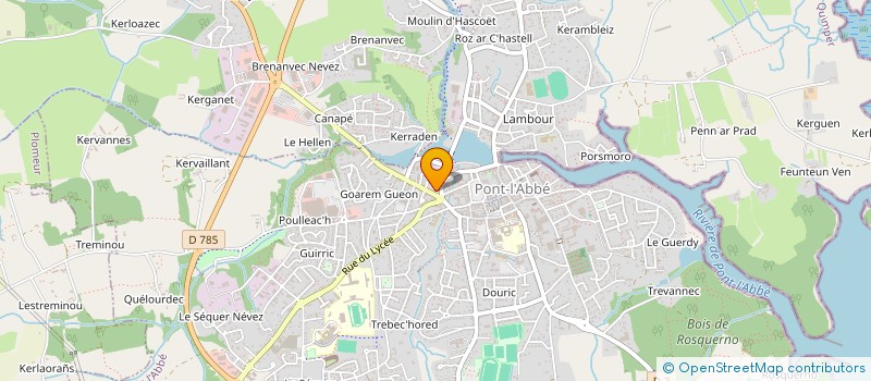 localisation de l'entreprise MONSIEUR ABDELAZIZ HAMLAOUI à PONT-L'ABBE