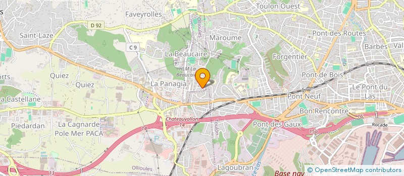 localisation de l'entreprise MONSIEUR ABDELAZIZ KADDOURI  TOULON