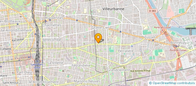 localisation de l'entreprise MONSIEUR ABDELAZIZ KARROUM  VILLEURBANNE