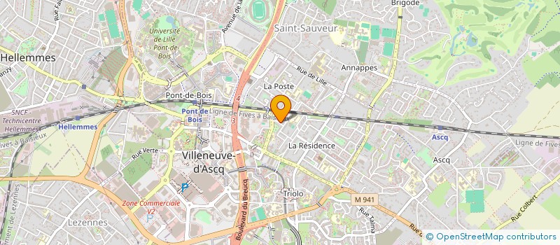 localisation de l'entreprise MONSIEUR ABDELAZIZ KOUKOUH à VILLENEUVE-D'ASCQ