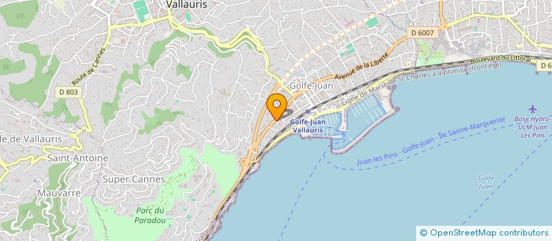 localisation de l'entreprise MONSIEUR ABDELAZIZ LADHARI à VALLAURIS