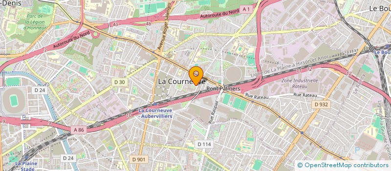 localisation de l'entreprise MONSIEUR ABDELAZIZ LARIF à LA COURNEUVE