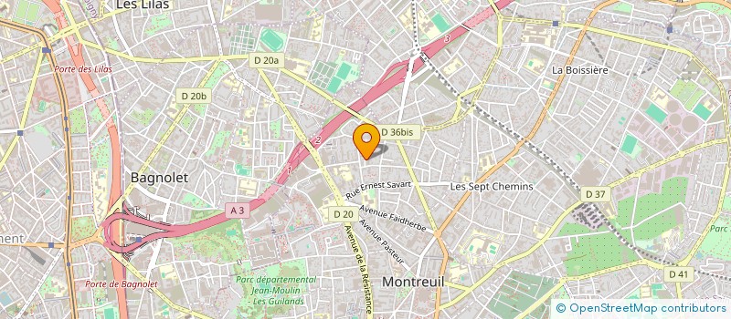 localisation de l'entreprise MONSIEUR ABDELAZIZ MEHENNI à MONTREUIL