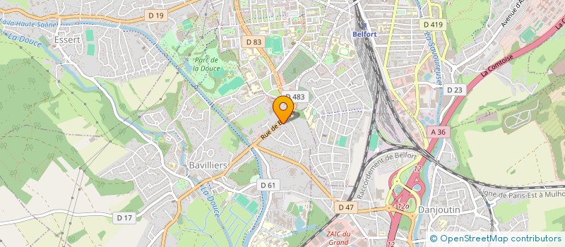 localisation de l'entreprise MONSIEUR ABDELAZIZ MIMOUNI à BAVILLIERS