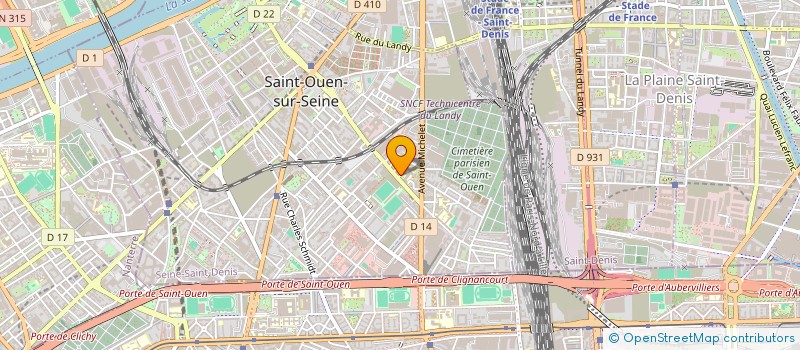 localisation de l'entreprise MONSIEUR ABDELAZIZ OUALI à SAINT-OUEN-SUR-SEINE