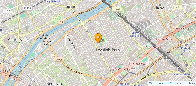 localisation de l'entreprise MONSIEUR ABDELAZIZ OUSSADA à LEVALLOIS-PERRET