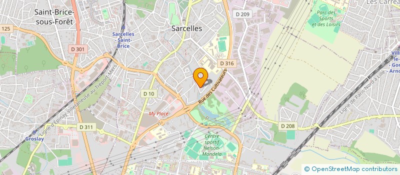 localisation de l'entreprise MONSIEUR ABDELAZIZ RAHLI  SARCELLES