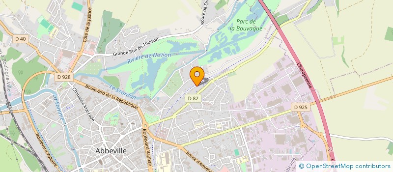 localisation de l'entreprise MONSIEUR ABDELAZIZ RAHOUADJ à ABBEVILLE