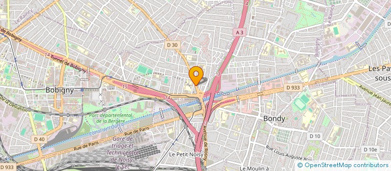 localisation de l'entreprise MONSIEUR ABDELAZIZ RAOUI  BOBIGNY