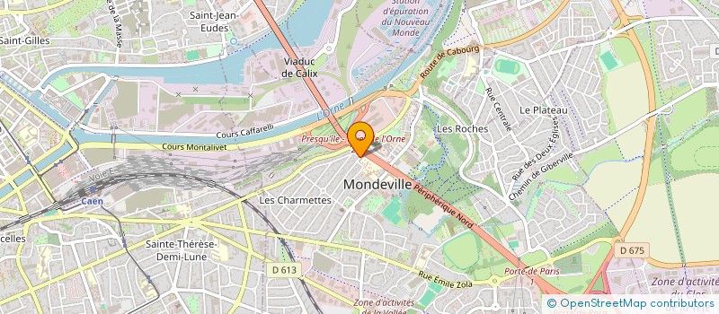 localisation de l'entreprise MONSIEUR ABDELAZIZ SEHAKI  MONDEVILLE