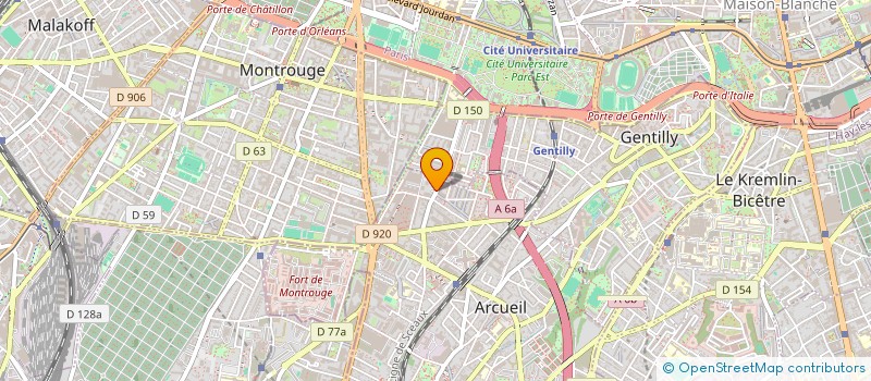 localisation de l'entreprise MONSIEUR ABDELAZIZ TOUATI à ARCUEIL
