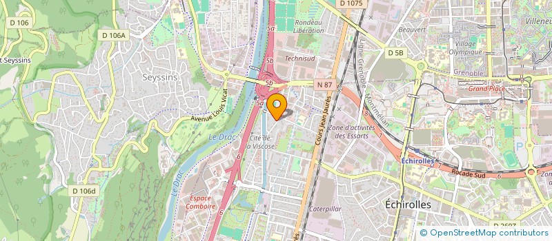 localisation de l'entreprise MONSIEUR ABDELAZIZ YAHIAOUI à ECHIROLLES