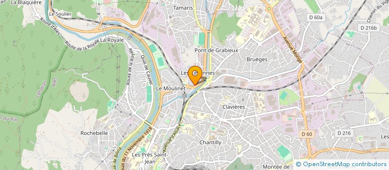 localisation de l'entreprise MONSIEUR ABDELAZIZE EL ARFAOUY MOUJJANE à ALES