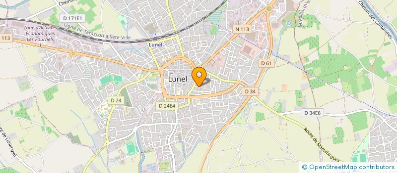 localisation de l'entreprise MONSIEUR ABDELAZZIZ DEBZA  LUNEL