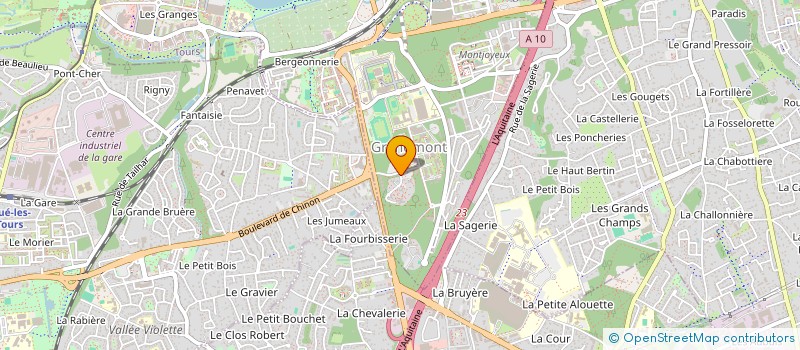 localisation de l'entreprise MONSIEUR ABDELBAKI AKKAL  TOURS