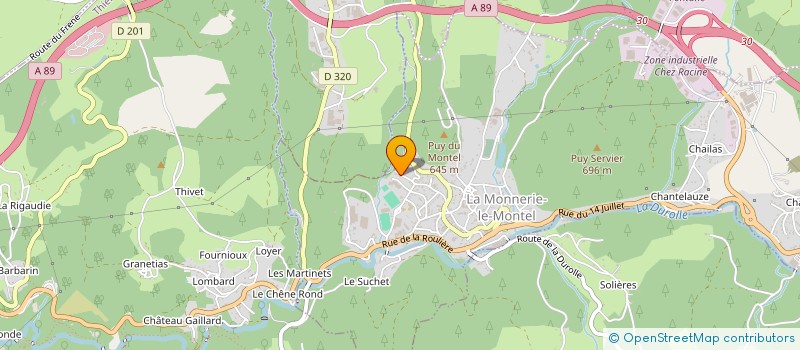 localisation de l'entreprise MONSIEUR ABDELBAKI BOUYAMA  LA MONNERIE-LE-MONTEL