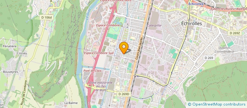 localisation de l'entreprise MONSIEUR ABDELBAKI HADDAD  ECHIROLLES