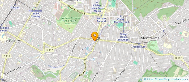 localisation de l'entreprise MONSIEUR ABDELBAKI IDHYEB à GAGNY