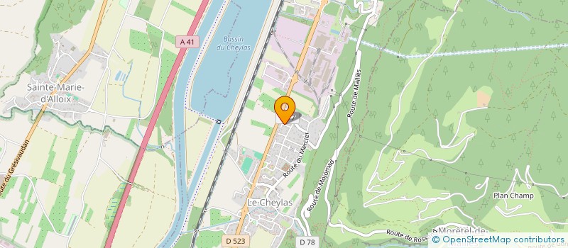 localisation de l'entreprise MONSIEUR ABDELBAKI RAIS  LE CHEYLAS