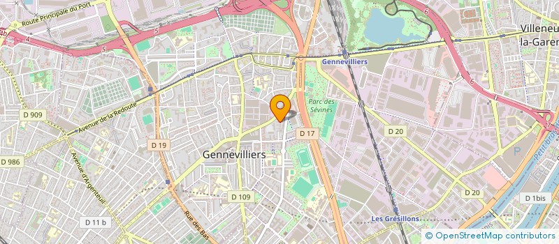 localisation de l'entreprise MONSIEUR ABDELBASET BEKKARI à GENNEVILLIERS